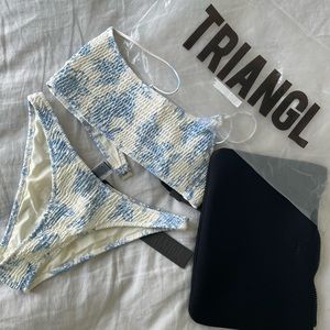 NWT triangl smocked bikini size medium